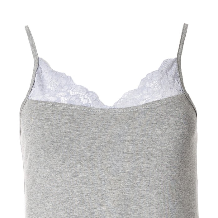 Ночная сорочка женская, цвет серый меланж, размер 46 Ночная сорочка женская, цвет серый меланж, размер 46