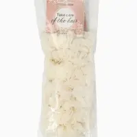 Резинка для волос "Каприс" (набор 2 шт) 7 см, молочный