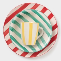 Тарелка Доляна "Райе" 26см, 26,5х3, цвет желтый