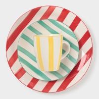 Тарелка Доляна "Райе" 26см, 26,5х3, цвет желтый