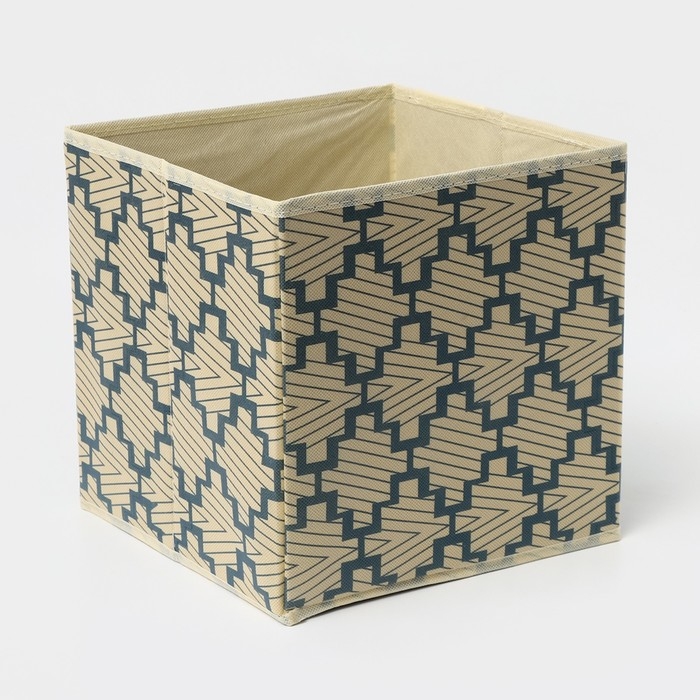 Короб стеллажный для хранения Доляна &laquo;Гэтс&raquo;, 25&times;25&times;25 см, цвет бежевый