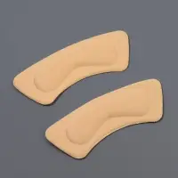 Пяткоудерживатели для обуви, на клеевой основе, 10&times;3.5 см, пара, бежевые