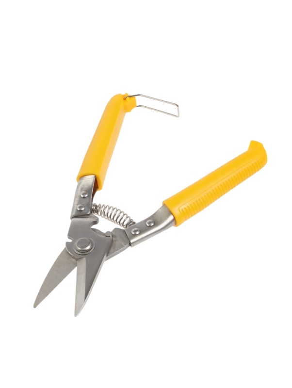 Ножницы по металлу ТУНДРА, авторазжим, пластиковые рукоятки, левый рез, 225 мм