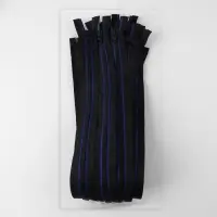 Молния &laquo;Трактор&raquo;, №5, разъёмная, замок автомат, 60 см, чёрная, синяя