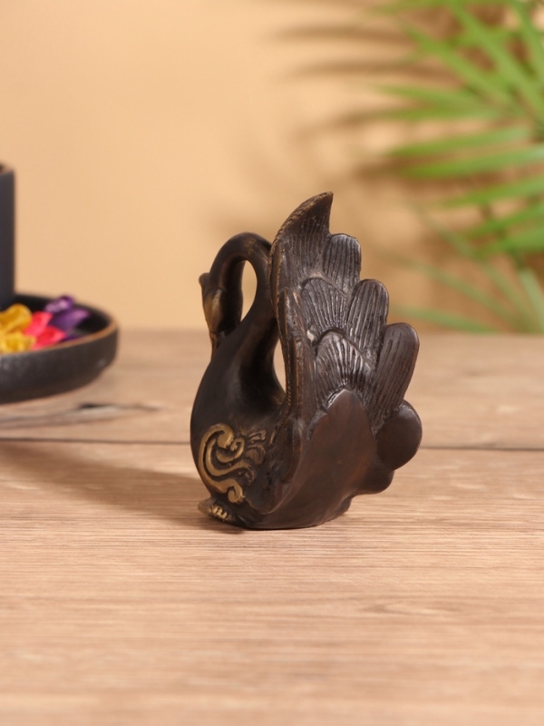 Сувенир бронза "Павлин" 8х5х10 см