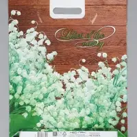 Пакет "Ландыш, полиэтиленовый с вырубной ручкой 38х47 см, 60 мкм