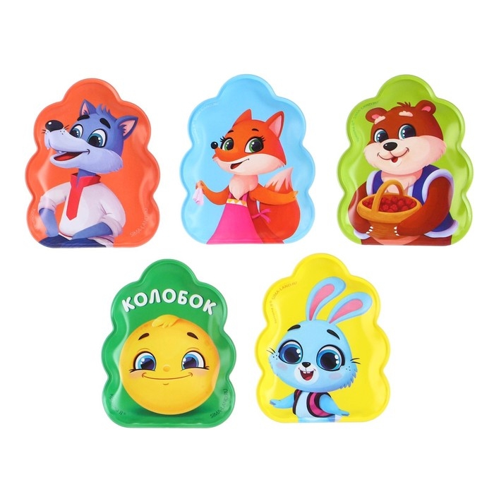 Игрушки для ванны по мотивам сказки &laquo;Колобок&raquo; книжка и пальчиковый театр, Крошка Я