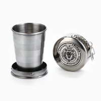 Фляжка со складной стопкой в чехле &laquo;Лев&raquo;, 240 мл, 75 мл