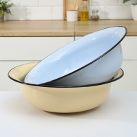 Таз эмалированный, 9,5 л, 42&times;12 см, индукция, микс