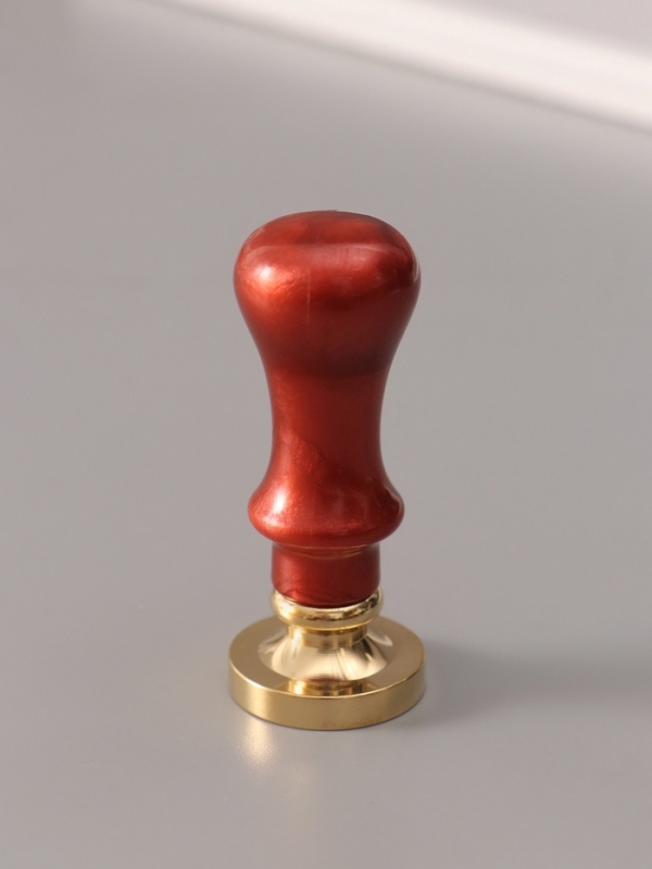 Печать для сургуча с пластиковой ручкой "Буква V на вензеле" 2,5х2,5х6,3 см