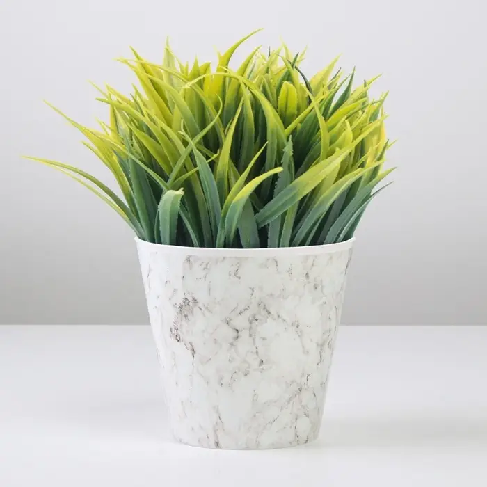 Кашпо для цветов &laquo;Мрамор&raquo;, 0,8 л