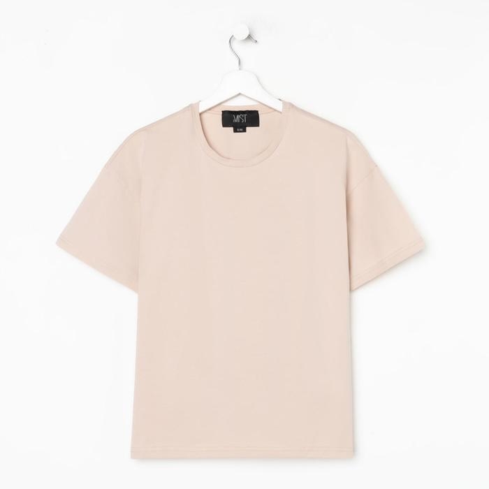Футболка женская MIST basic, L-XL, бежевый Футболка женская MIST basic, L-XL, бежевый