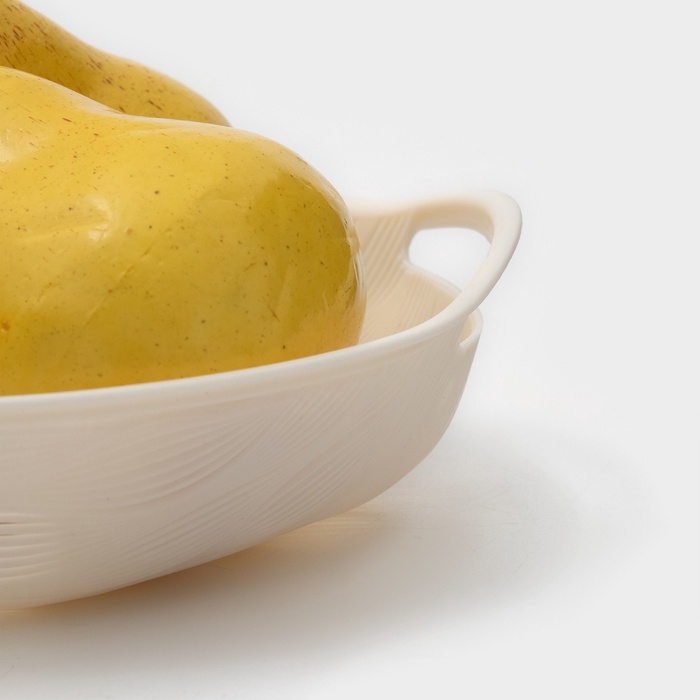 Ваза для фруктов Доляна Sirenna, пластик, 16,5&times;19,1&times;4 см, белая