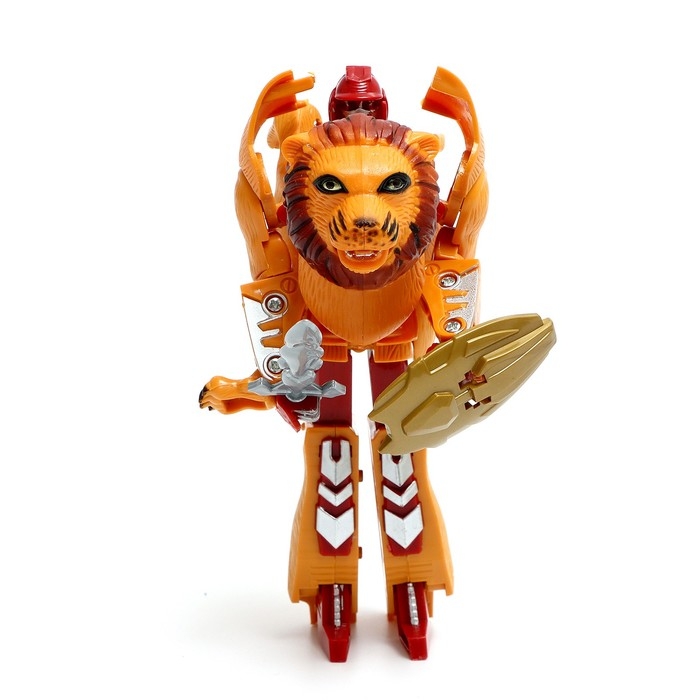 Робот &laquo;Лев&raquo;, трансформируется, щит и меч в комплекте