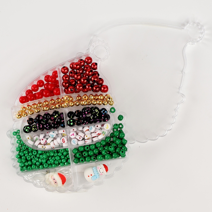 Набор для творчества «Новогоднее украшение из бусин», виды МИКС Набор для творчества «Новогоднее украшение из бусин», виды МИКС