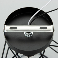 Люстра "Ортико" 1х60Вт E27 черный 13х13х23 см BayerLux