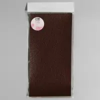 Заплатка клеевая из кожзаменителя, 10&times;20 см, тёмно-коричневая