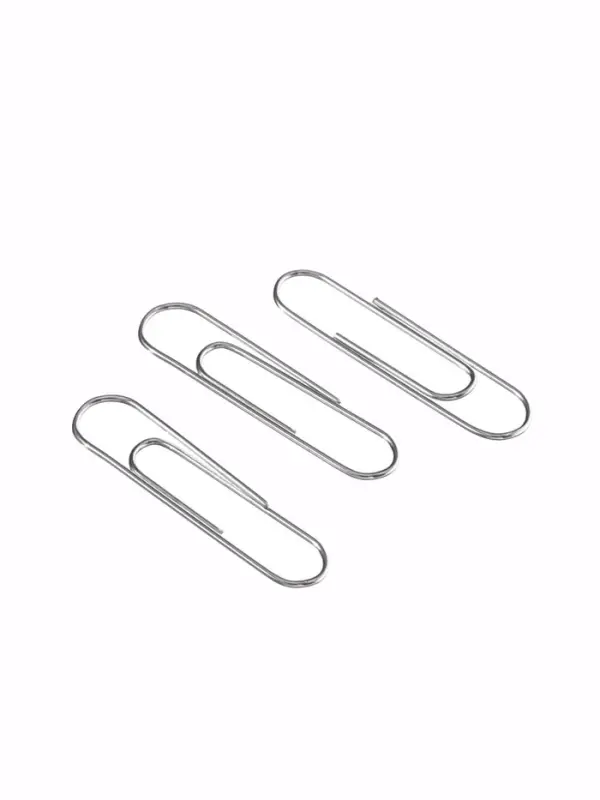 Скрепки 33мм оцинкованнные в картонной коробке 100 штук