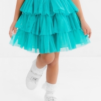 Юбка детская KAFTAN, размер 28 (86-92 см), бирюзовый
