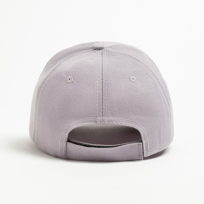 Кепка однотонная MINAKU, цвет светло-серый, размер 54-56 Кепка однотонная MINAKU, цвет светло-серый, размер 54-56