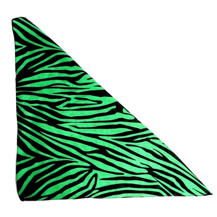 Бандана &laquo;Зебра&raquo;, зелёный
