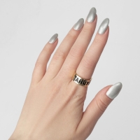 Кольцо с надписью &laquo;Танцуй&raquo;, цвет золото, безразмерное