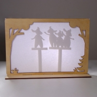 Теневой театр по мотивам сказки братьев Гримм &laquo;Волк и семеро козлят&raquo;