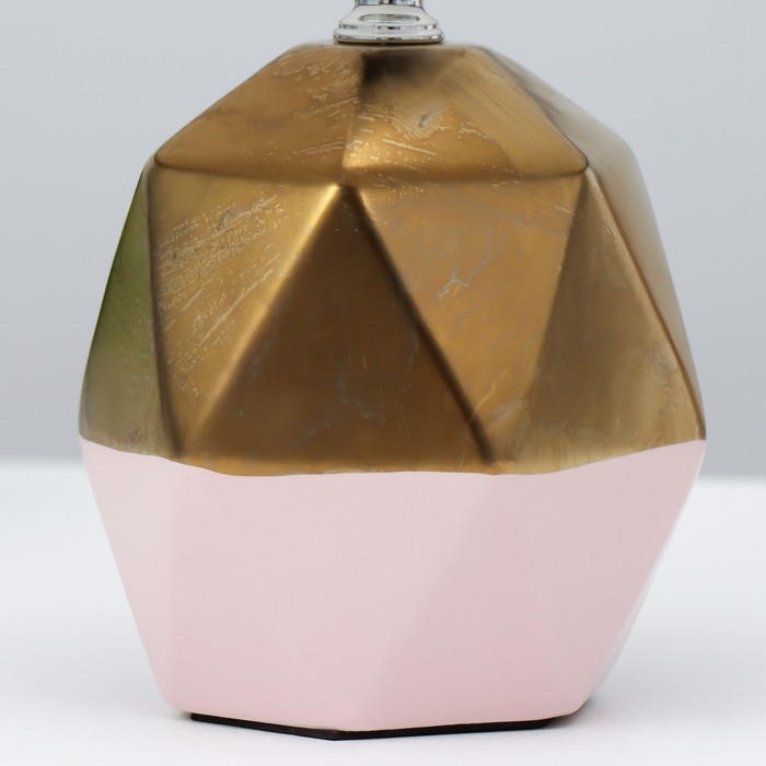 Настольная лампа "Румби" E14 40Вт золото розовый 20х20х29 см RISALUX