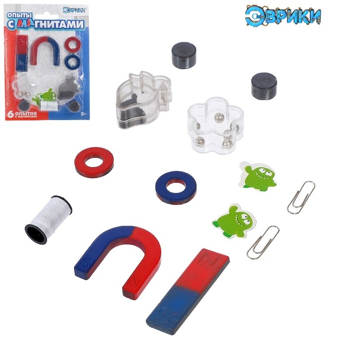 Набор для опытов &laquo;Опыты с магнитами&raquo;, 6 опытов