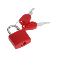 Замок навесной для чемодана, малый, красный Замок навесной для чемодана, малый, красный