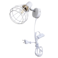 Бра с переключателем на проводе "Хлоя" Е14 40Вт белый 19х10х18см Бра с переключателем на проводе "Хлоя" Е14 40Вт белый 19х10х18см