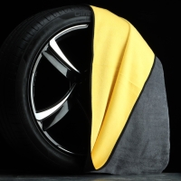 Тряпка для мытья авто, CARTAGE, микрофибра, 400 г/м&sup2;, 60&times;160 cм, желто-серая