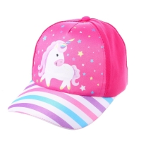 Кепка детская для девочки &laquo;Единорог&raquo;, цвет розовый, р-р.52-54, 5-7 лет