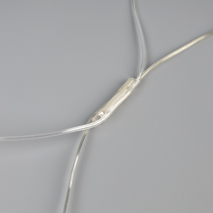Гирлянда &laquo;Сеть&raquo; 1.2 &times; 1.5 м, IP44, УМС, прозрачная нить, 36 LED, свечение тёплое белое, мерцание белым 24 В