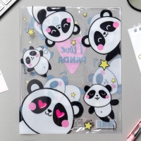 Обложка для тетрадей и школьного дневника &laquo;Панда&raquo;, 34,7 х 21,1 см