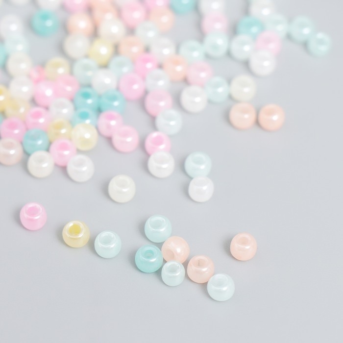 Бисер стекло 6/0 "Разноцветное ассорти" 10 гр