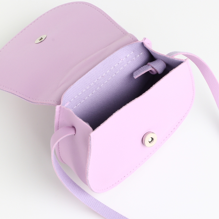 Сумка детская для девочки на клапане &laquo;Выбражулька&raquo;, цвет лиловый