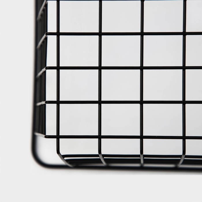 Корзина для хранения Доляна &laquo;Эрин&raquo;, 36&times;27&times;14 см, цвет чёрный