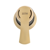 Смеситель на борт ванны ZEIN NB-7, на четыре отверстия, комплект, ретро, черный/золотой