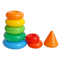 Пирамидка, 10 колец с конусом Пирамидка, 10 колец с конусом