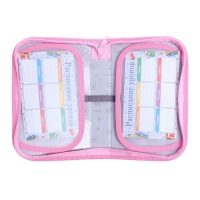 Пенал 1 секция, 130 х 210 х 40 мм, 2 откидные планки, тканевый, Calligrata TOP, Content "Балерина"