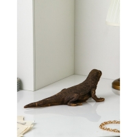 Фигура &laquo;Варан&raquo;, полистоун, 14 см, цвет золото