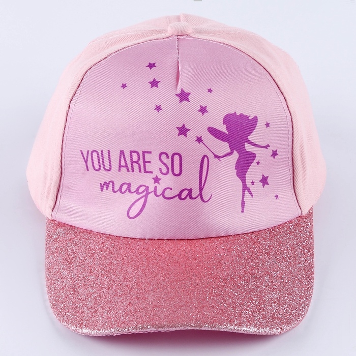 Кепка детская для девочки You're so magical, цвет розовый, р-р. 52-54 Кепка детская для девочки You're so magical, цвет розовый, р-р. 52-54