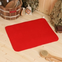 Коврик для бани "Прямоугольник" красный Коврик для бани "Прямоугольник" красный
