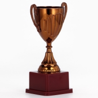 Кубок 045, наградная фигура, бронза, подставка пластик, 20&times;10.6&times;8 см