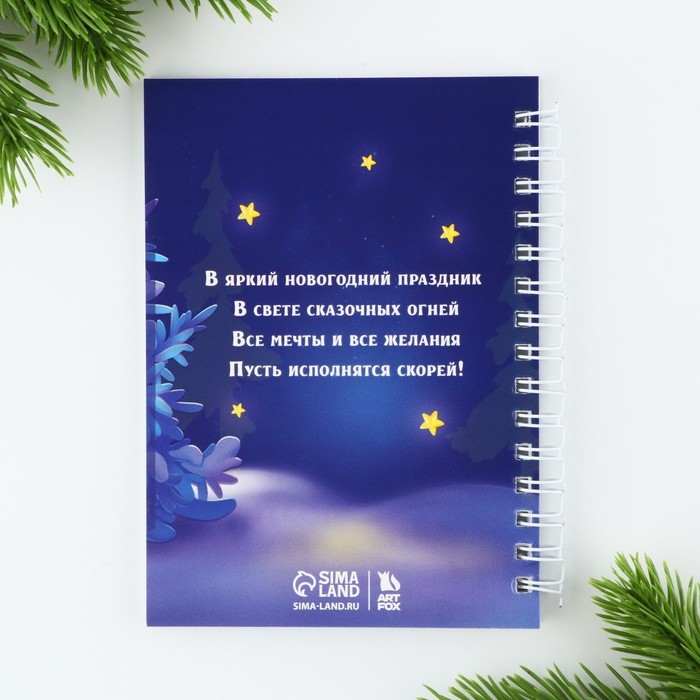 Подарочный набор новогодний «Для маленькой принцессы», ручка, блокнот А6, 40 л Подарочный набор новогодний «Для маленькой принцессы», ручка, блокнот А6, 40 л