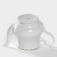 Чайник фарфоровый &laquo;Романс&raquo;, 800 мл, цвет белый