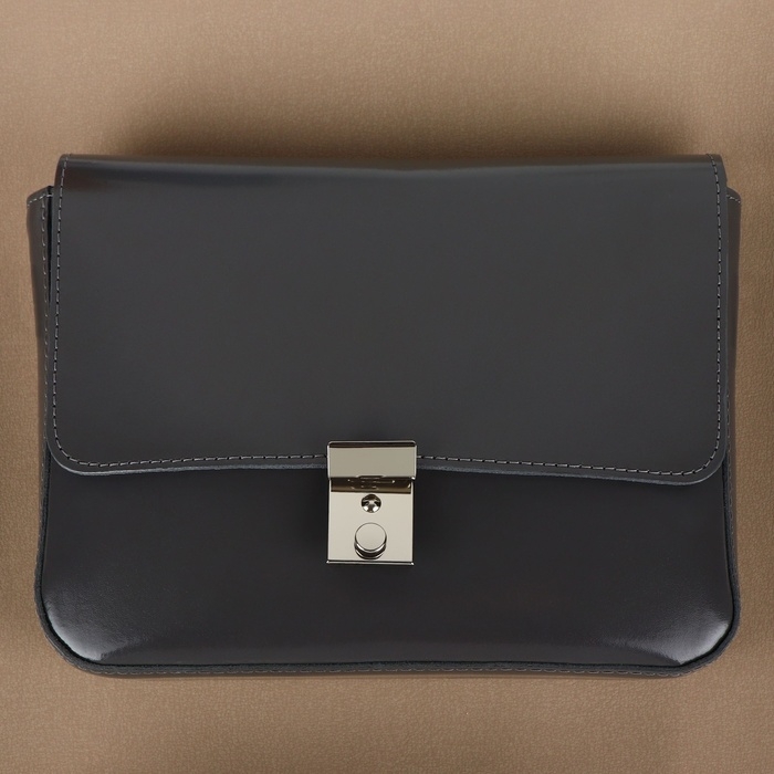 Застёжка для сумки, 3,5 &times; 2,6 см, цвет серебряный