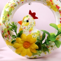 Декоративная пасхальная подвеска &laquo;Курочка&raquo; 3 &times; 12 &times; 12 см