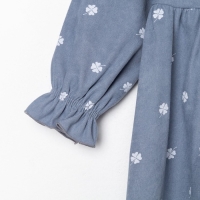 Платье детское KAFTAN "Листочки", р. 30 (98-104), синий Платье детское KAFTAN "Листочки", р. 30 (98-104), синий